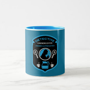 Detective-Themed Coffee Two-Tone Coffee Mug
