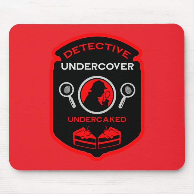 Detective-Themed Funny Gift Mouse Mat (Front)