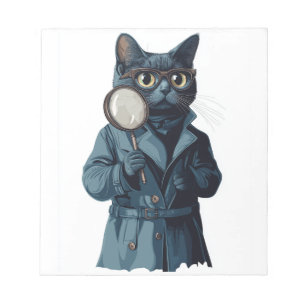 Detective Whiskers � Funny Cat Mystery Novel Notepad