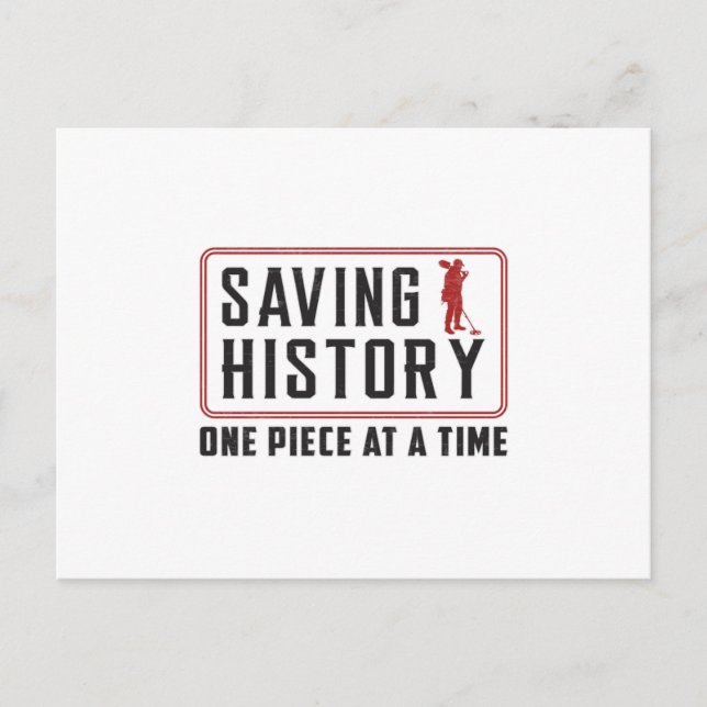 Detector Detectorist Metal Detecting Funny Gift Postcard (Front)