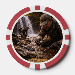 Detectorist Treasure Hunter Graphic Poker Chips