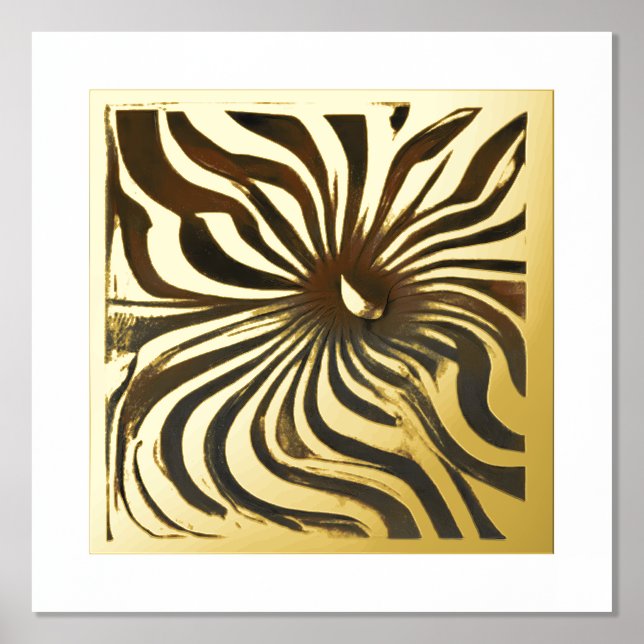 Deteriorating Swirl N°1 Foil Prints (Front)