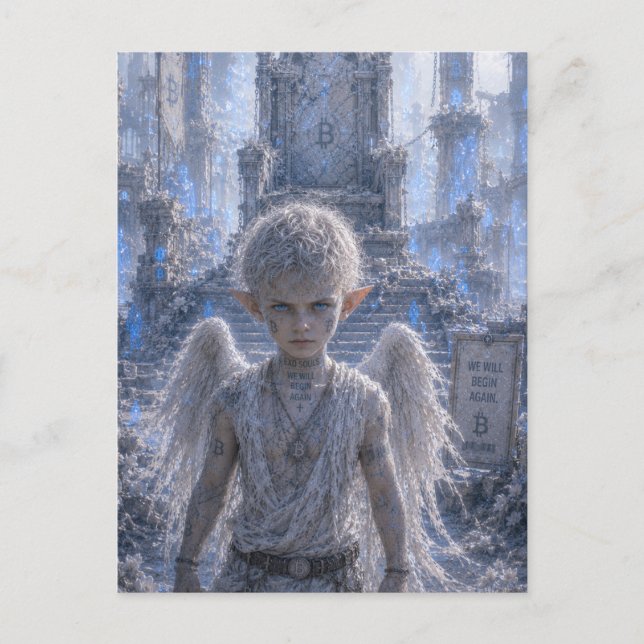 Determination / Angel / Broken Throne Postcard (Front)