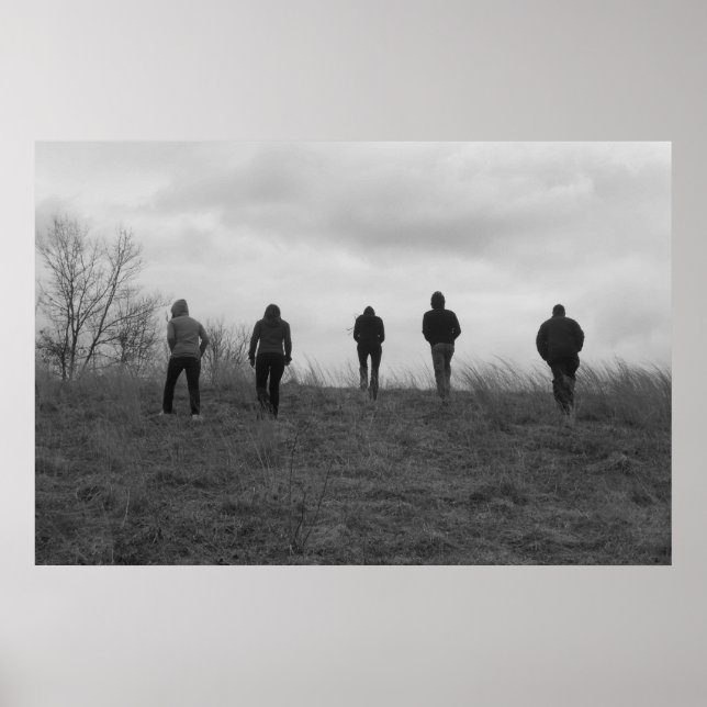 Determination Black and White Poster/ Print (Front)