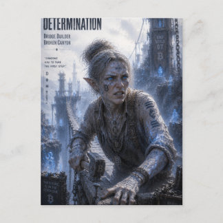 Determination / Bridge Builder / Broken Canyon Postcard