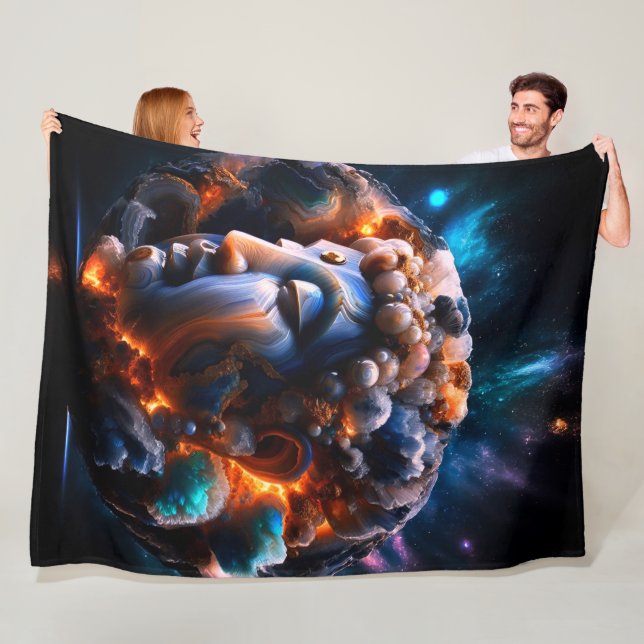 Determination Buddha Fleece Blanket (In Situ)