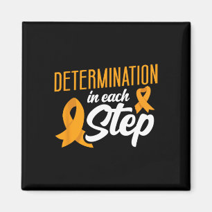 Determination In Each Step Blood Cancer Awareness Magnet