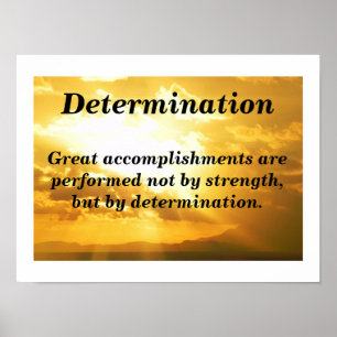 Determination Poster