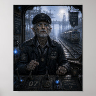 Determination / Train Driver / Endless Railway Poster