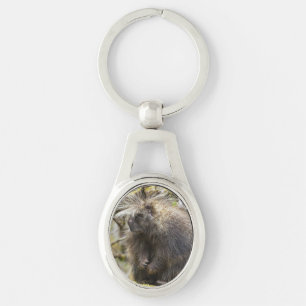 Determined Porcupine Key Ring