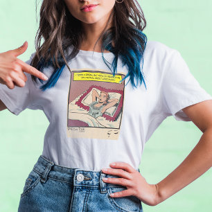 Determined Woman Vintage Retro Romance Comic Book Tri-Blend Shirt