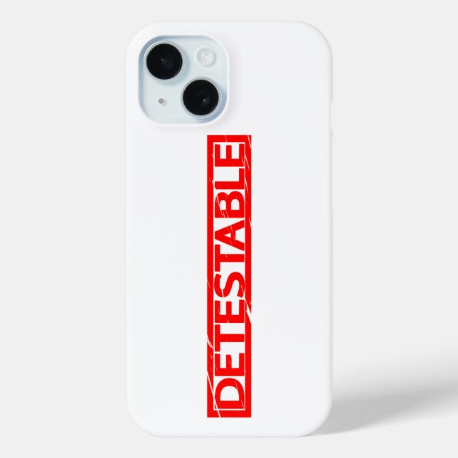 Detestable Stamp Case-Mate iPhone Case (Back)