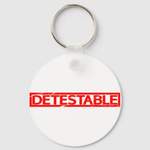 Detestable Stamp Key Ring