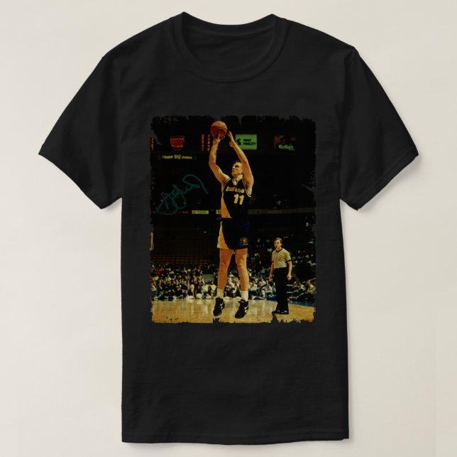 Detlef Schrempf Vintage Design Of Basketball T-Shirt (Design Front)