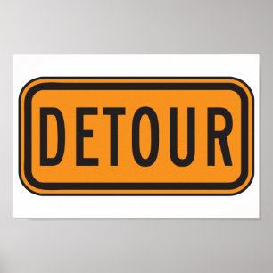 Detour Road Sign
