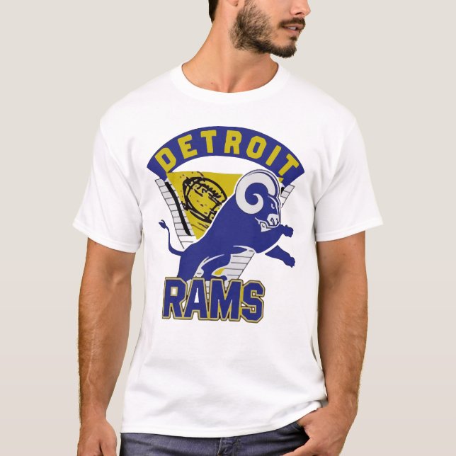 DETROILOS ANGELES T RAMS T-Shirt (Front)