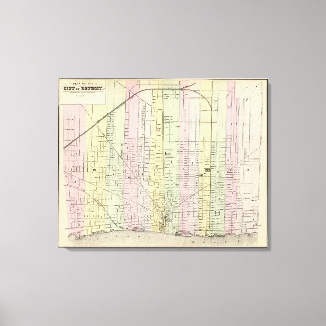 Detroit 2 canvas print (Front)