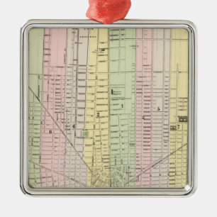 Detroit 2 metal tree decoration