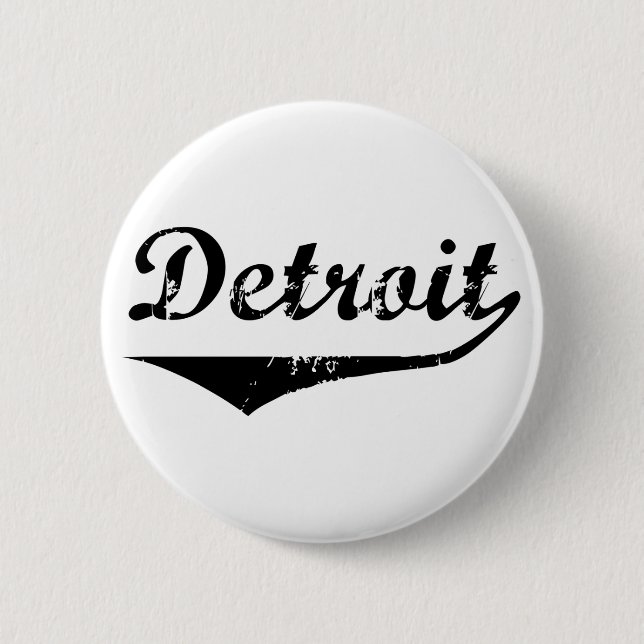 Detroit 6 Cm Round Badge (Front)