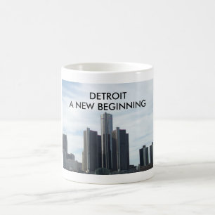 Detroit A New Beginning 11oz White Mug