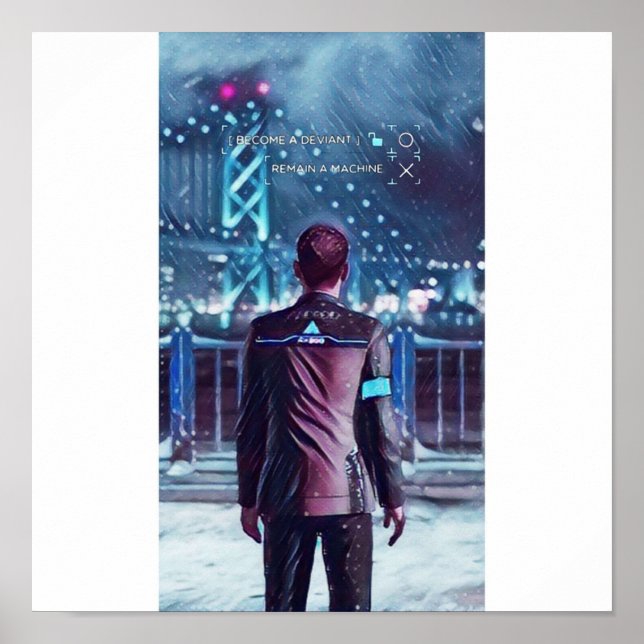 Detroit Become Human design Poster (Front)