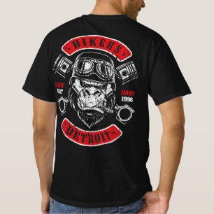 Detroit Biker Motorcycle Gift Chopper Gorilla T-Shirt