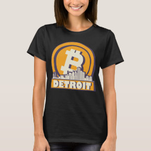 Detroit Bitcoin Maximalist  Bitcoin Detroit Skylin T-Shirt