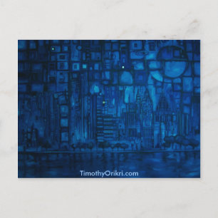 Detroit Blue I - Postcard