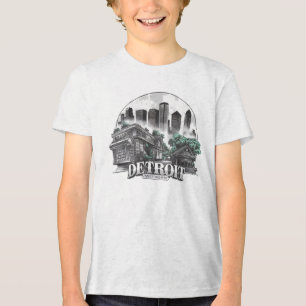 Detroit City Michigan USA Tri-Blend Shirt