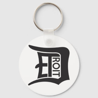 Detroit D Key Ring