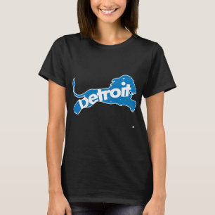 Detroit Football Michigan Lion Vintage T-Shirt
