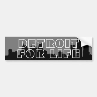 Detroit for Life - Skyline Bumper Sticker