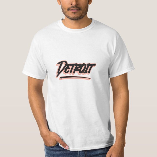 Detroit Graffiti Style T-Shirt (Front)