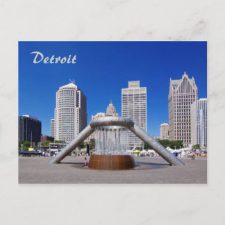 Detroit - Hart Plaza Postcard