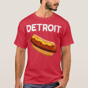 Detroit Hot dog city shirt awesome novelty shirt