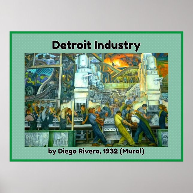 Detroit Industry Mural Poster (Front)