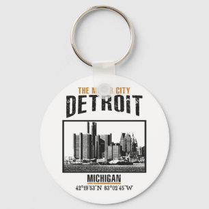 Detroit Key Ring