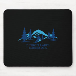 Detroit lakes minnesota ski resort skiing skier  mouse mat