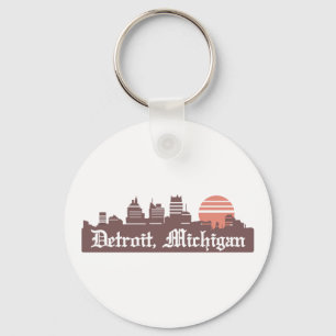 Detroit Linesky Key Ring