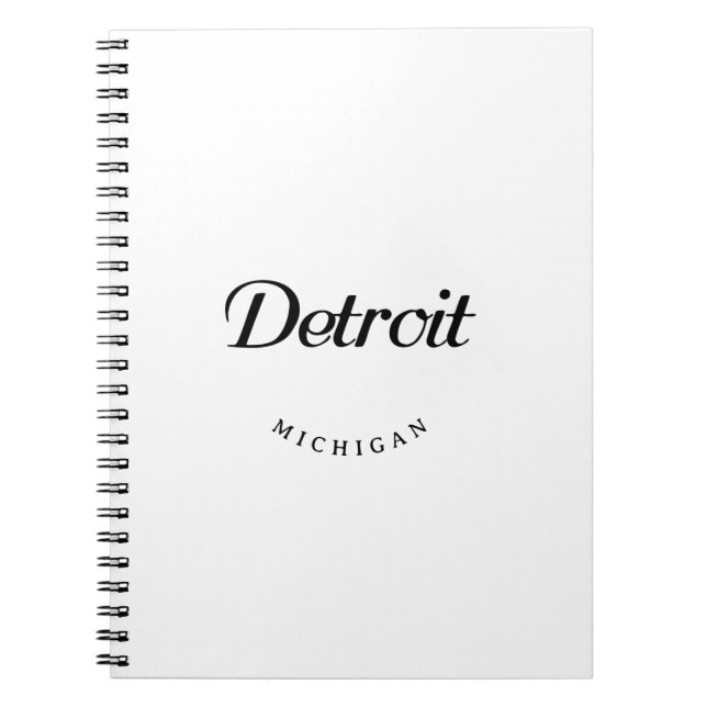 Detroit MI Notebook (Front)