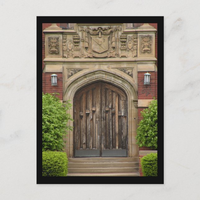 Detroit, Michigan architecture postcard (Front)