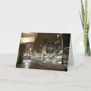 Detroit Michigan Christmas card
