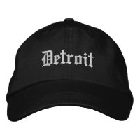 Detroit Michigan Embroidered Baseball Hat