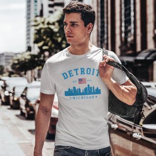 Detroit Michigan Est. 1701 Funny Vintage T-Shirt