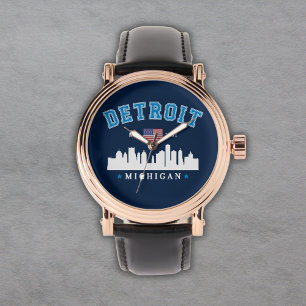 Detroit Michigan Est. 1,701 Funny Watch