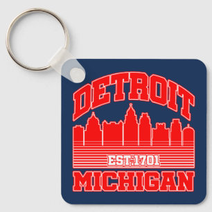 Detroit,Michigan Key Ring