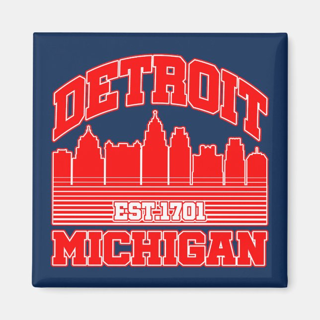 Detroit,Michigan Magnet (Front)