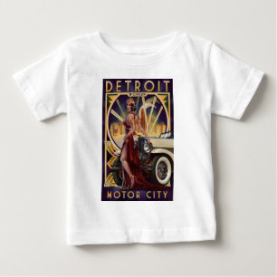 Detroit, Michigan Motor City Baby T-Shirt