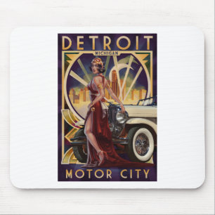 Detroit, Michigan   Motor City Mouse Mat