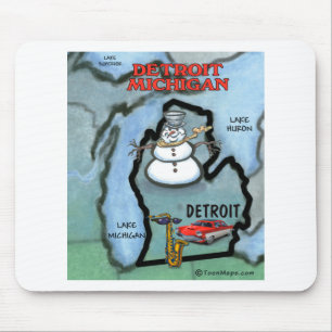 Detroit Michigan Mouse Mat